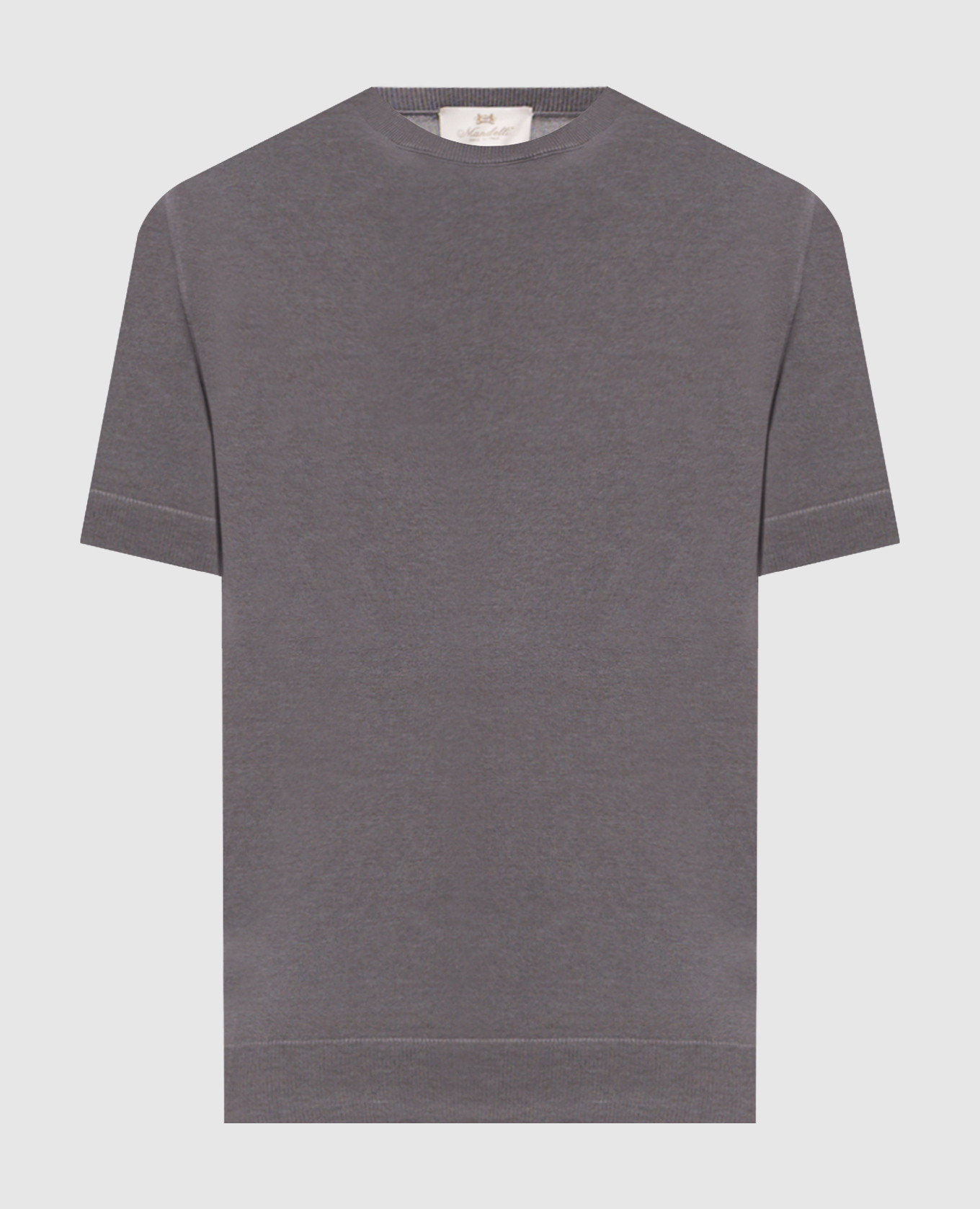 Gray silk t-shirt