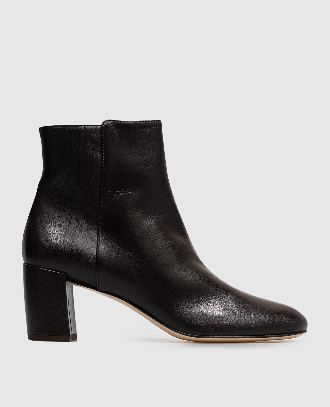 Lynn dark brown leather ankle boots AGL