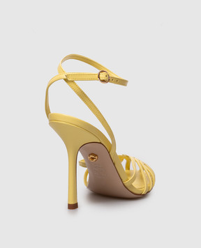 Babe Pay Pls Yellow leather sandals 210906KO