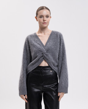 Twinset Gray sweater with wool, cashmere and silk 262TT3025