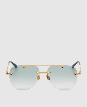 Stefano Ricci Stratos gold sunglasses SG47OMETAL