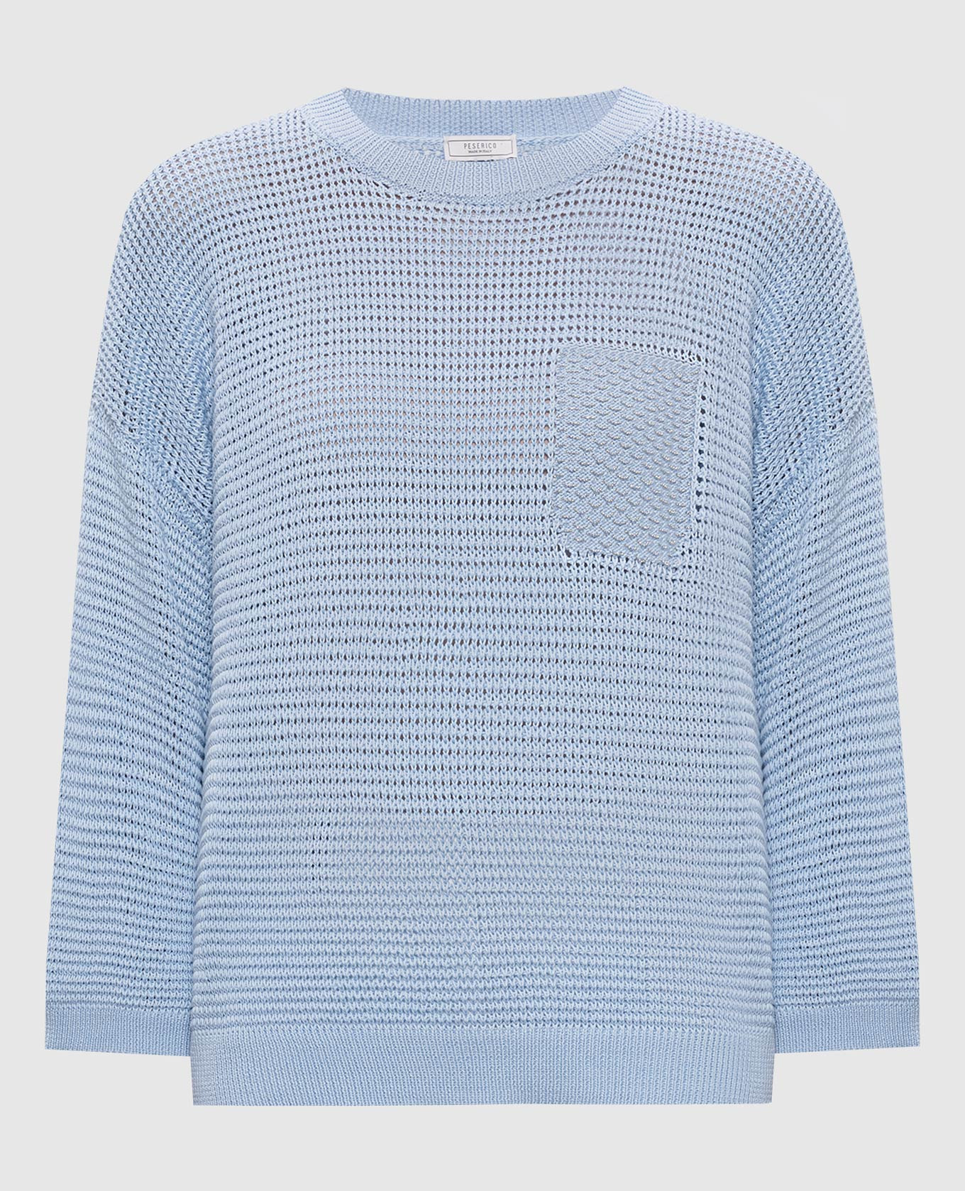 

Blue openwork jumper with chain Peserico, Light blue