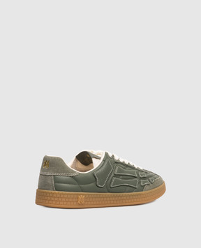 AMIRI Pacific Football Green Leather Sneakers AMSNSN1036