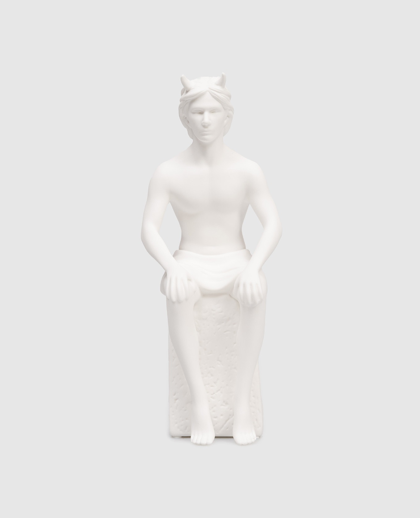 

Decorative porcelain figurine Zodiac Taurus man Palais Royal, White