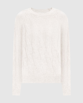 Peserico White alpaca wool jumper with a pattern S99375F079217A