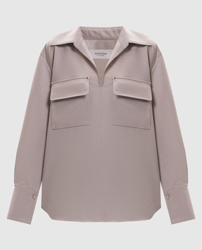 Agnona Beige wool shirt TD1202YU1142