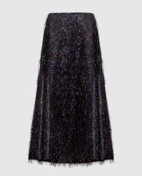 Peserico Blue skirt with lurex E0520706809