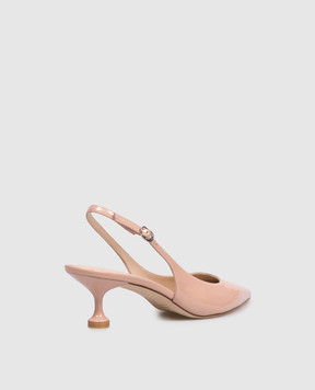Stuart Weitzman Beige patent leather slingbacks STUARTINI SM912