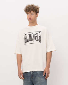 Palm Angels Ivory Box T-shirt PAMAA003JR004