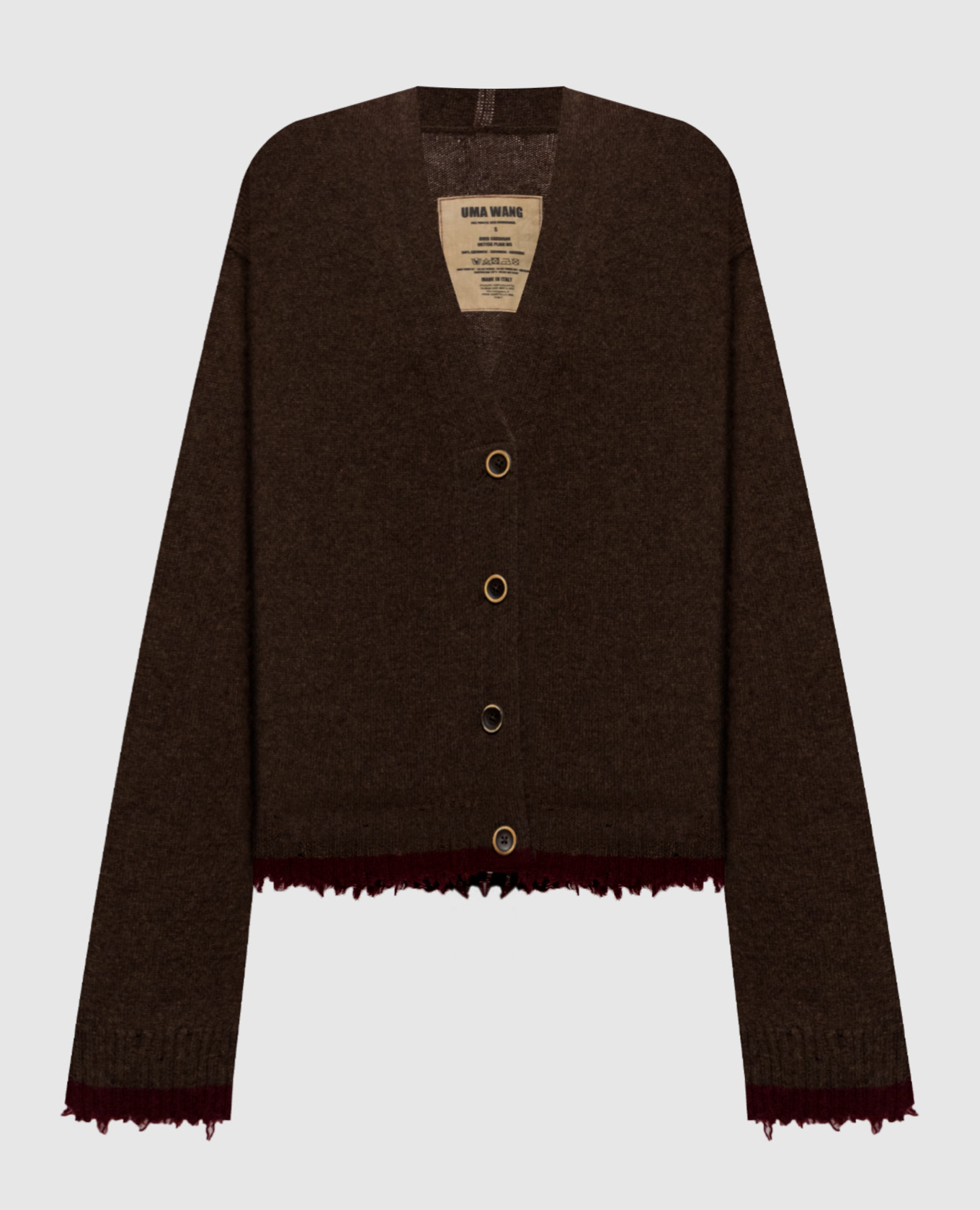 Brown cashmere cardigan
