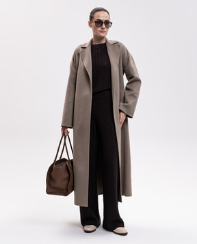 Agnona Brown cashmere sweatpants K7120106K080Q
