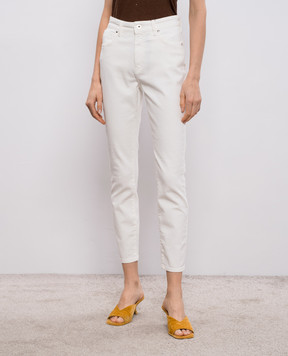 Max Mara Weekend ABITURO jeans in ivory color WKDABITURO