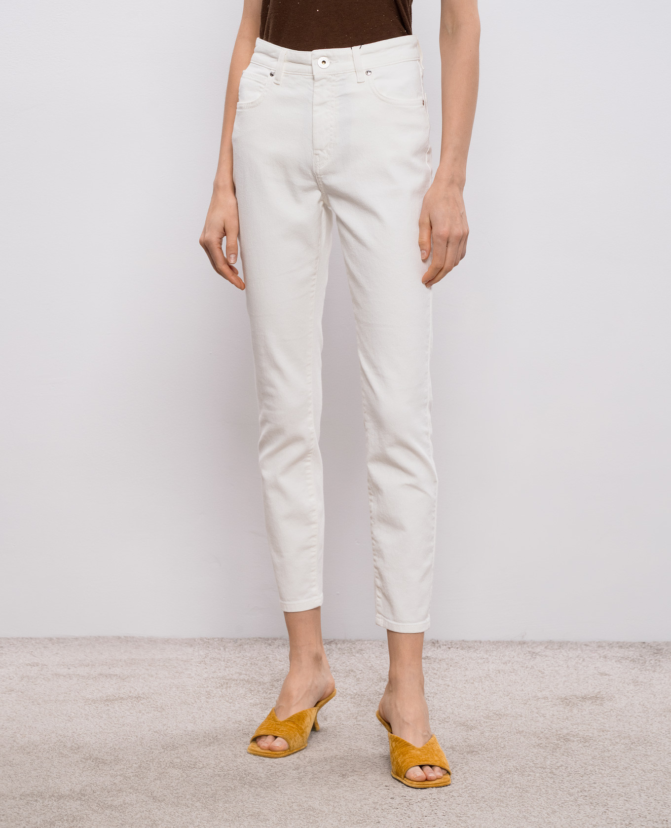 

ABITURO jeans in ivory color Max Mara Weekend, Beige