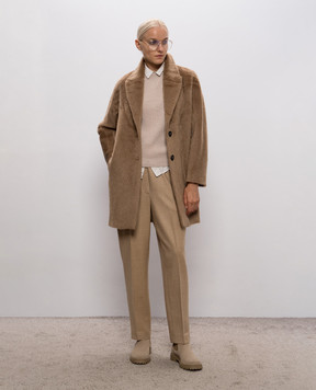 Peserico Beige wool pants P0467802581