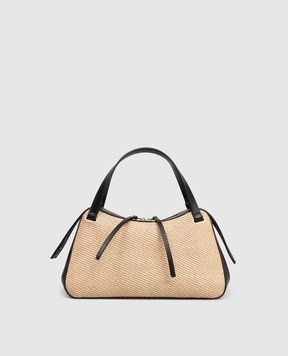 Jil Sander Beige woven trapeze bag J07WG0109P8933