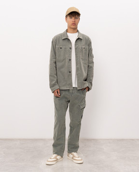 C.P. Company Green corduroy shirt MOS148A006410O