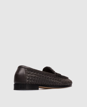 Bottega Veneta Silenzio brown leather loafers 867565V2ED0