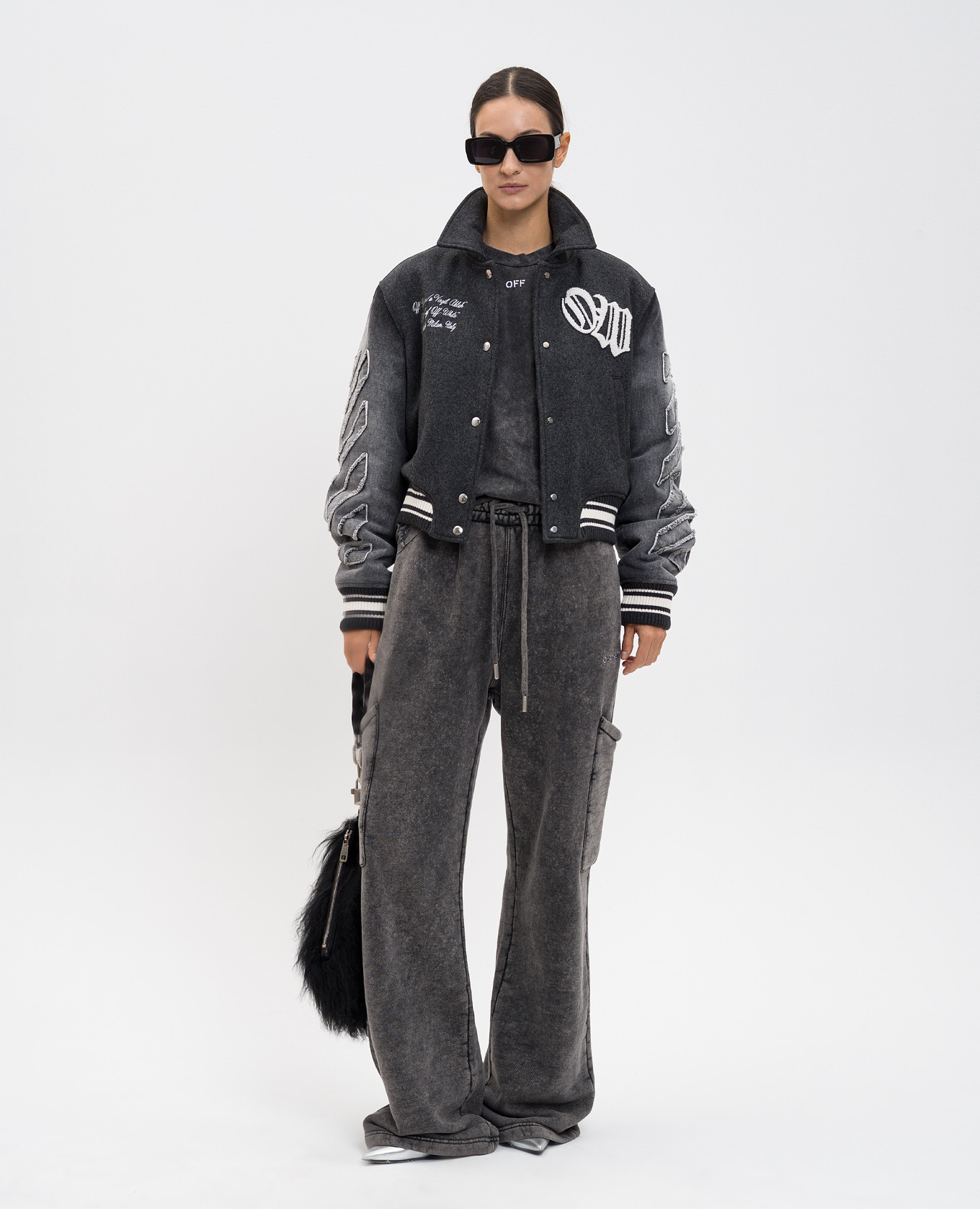 

Gray T-shirt with print Off-White, Grey