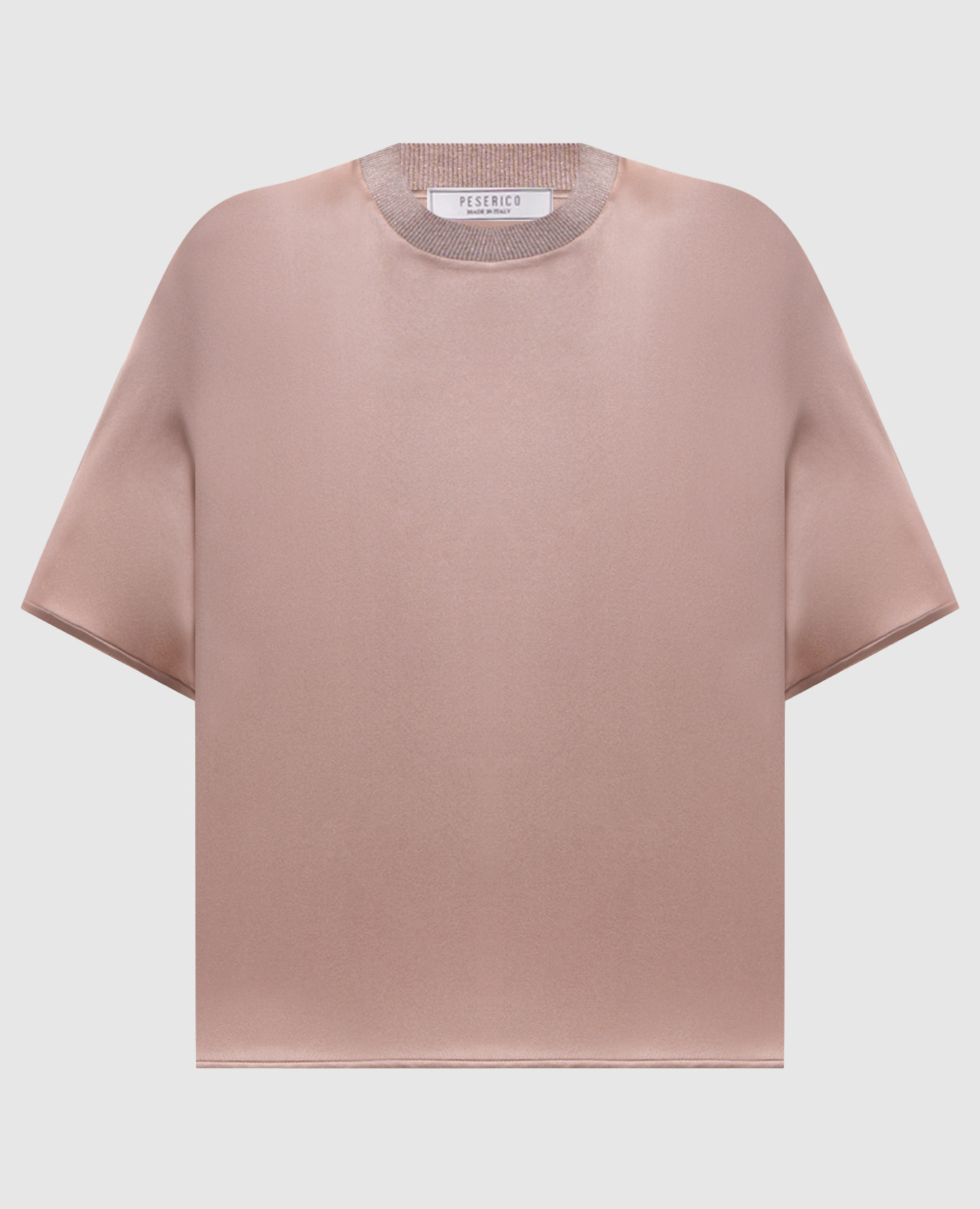 Beige silk blouse