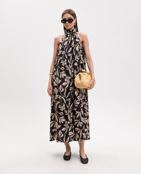 Max Mara MXMCARTONE black silk dress MXMCARTONE