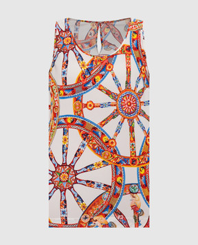 Dolce&Gabbana White printed top F7AV2THS7OQ