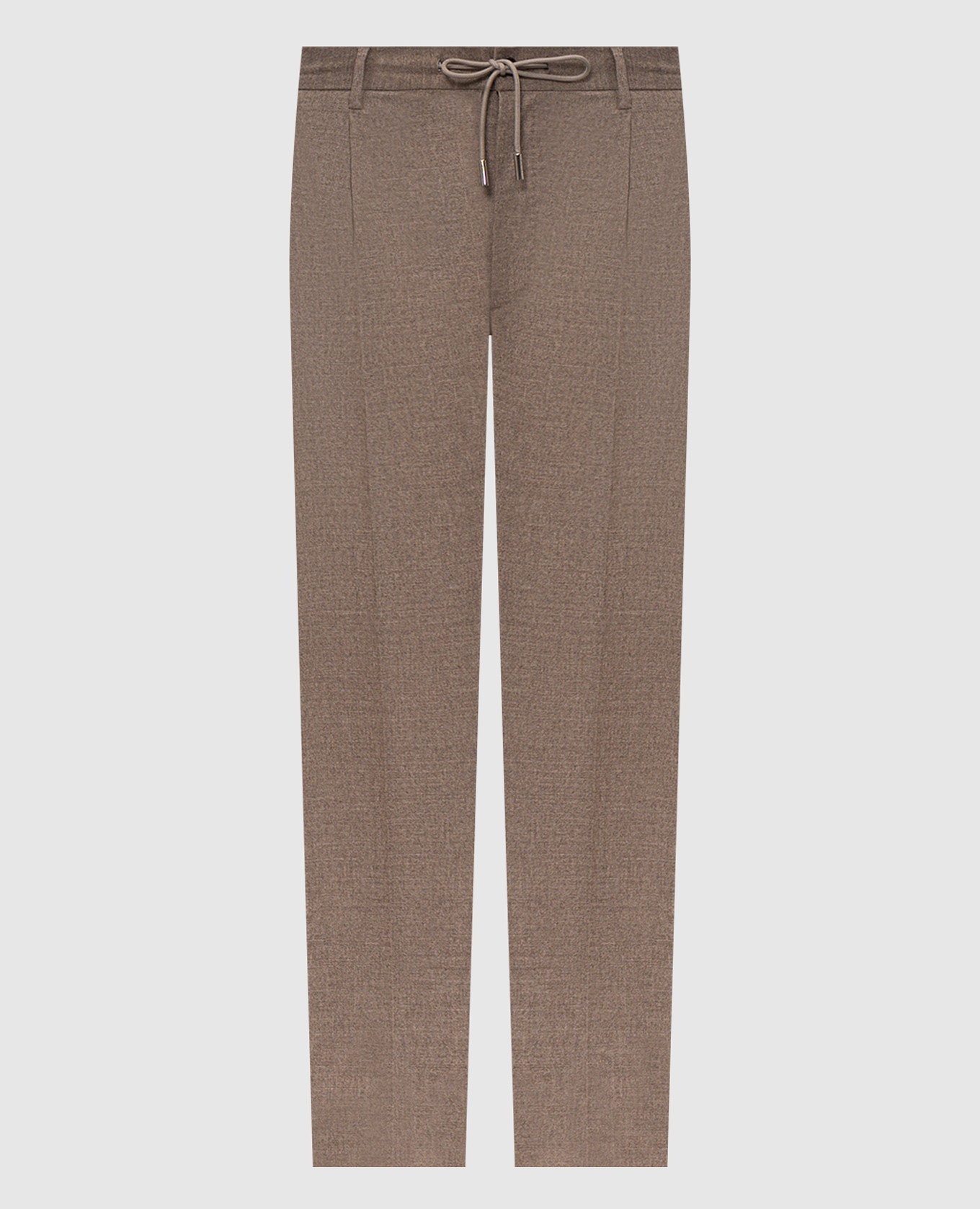 Brown ANTON wool trousers