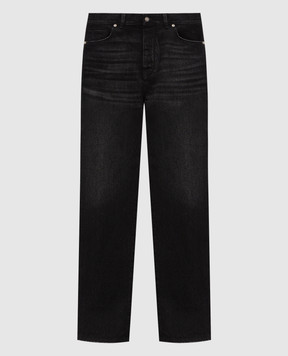 Fendi Black jeans with a worn effect FLP377B1PH