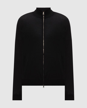 Brett Johnson Black cashmere and silk cardigan FW26K41LPRONOI