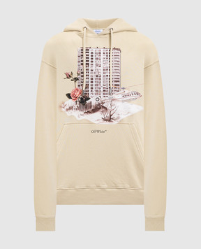 Off-White Beige Building hoodie 44MBB085F5F003