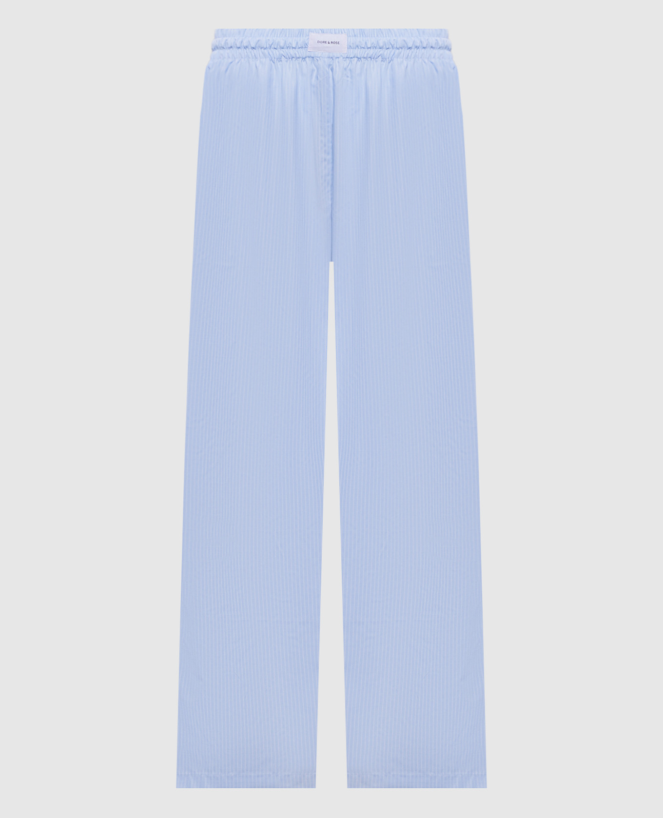 

Blue striped pajama pants with logo Dore & Rose, Light blue