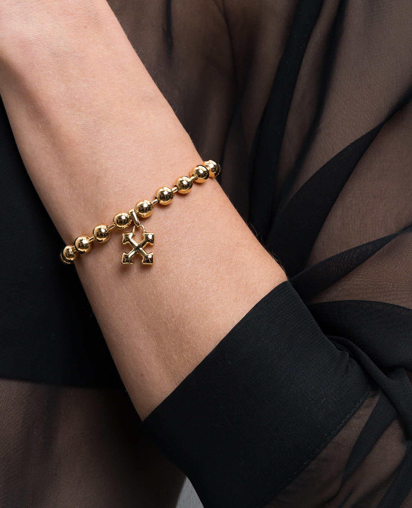 

Gold bracelet with Arrow emblem Off-White, Golden