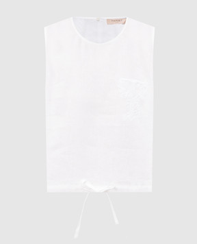 Twinset White linen top 261TT2303