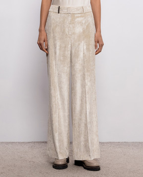 Peserico Beige corduroy pants A0483501597