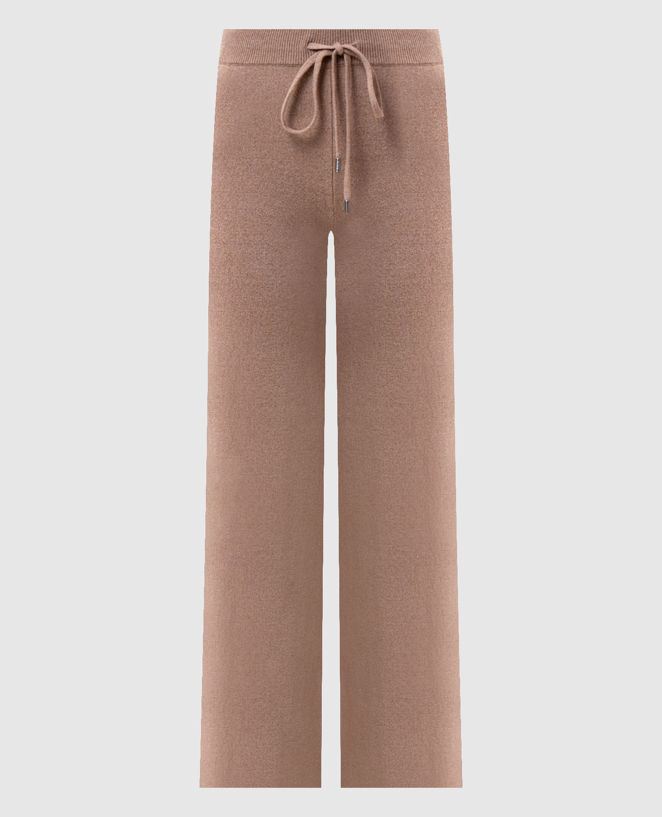Beige wool, silk and cashmere pants