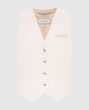 Peserico Beige wool vest A0353103472