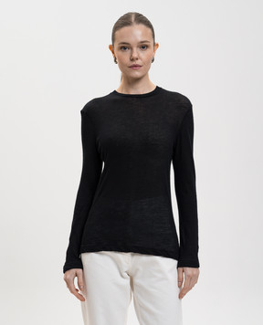 The Row Amia black cashmere jumper 10450K52