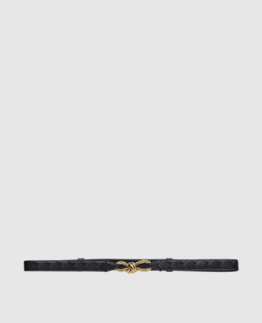 Bottega Veneta Andiamo blue leather belt 855245VCPP5
