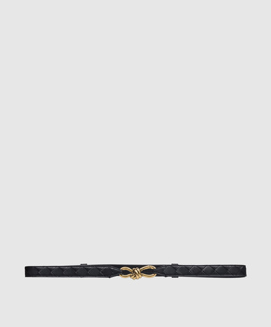Andiamo blue leather belt