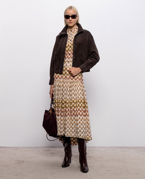 Babe Pay Pls Brown suede jacket 2616SUEDE