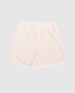 Balmain Children's beige shorts with logo BY6A19Z3277610