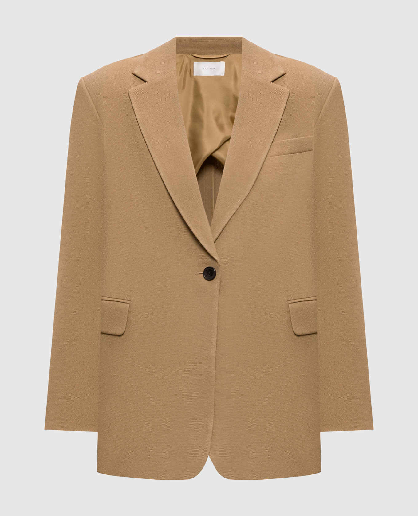 

Brown Ezri silk jacket The Row