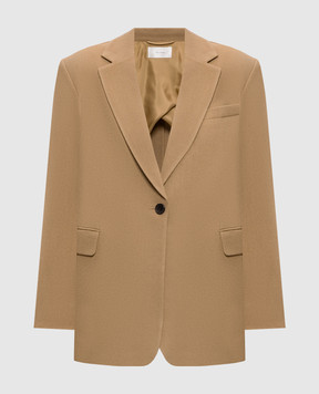 The Row Brown Ezri silk jacket 10796W2709