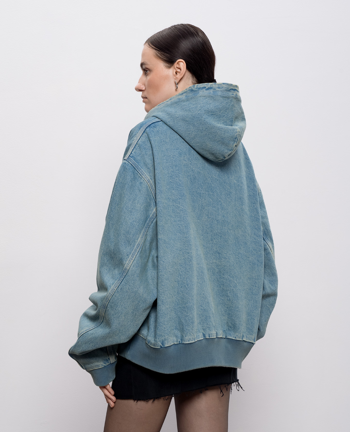 Blue denim jacket with a distressed effect Vetements 4