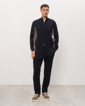 Bertolo Cashmere Blue tracksuit with emblem 9026330025859026340025