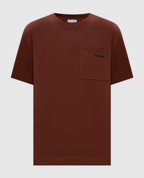 Brunello Cucinelli Brown T-shirt with pocket M0T81EC710