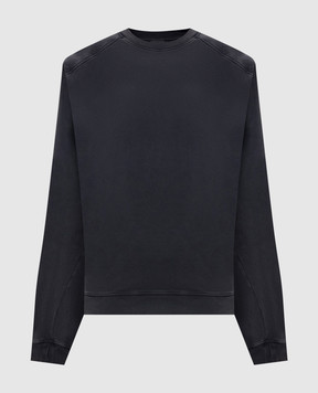 Thierry Mugler Dark gray sweatshirt with accent shoulders 26F3TS01306032