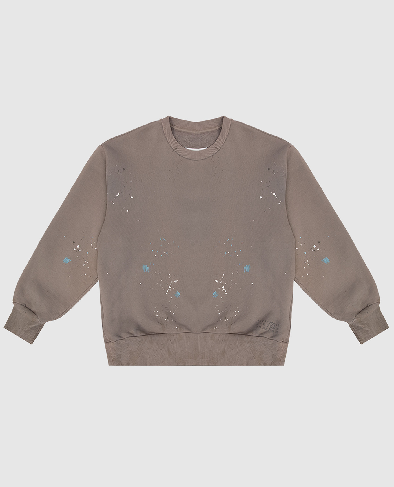 

Children's brown sweatshirt with a paint splatter print Maison Margiela MM6