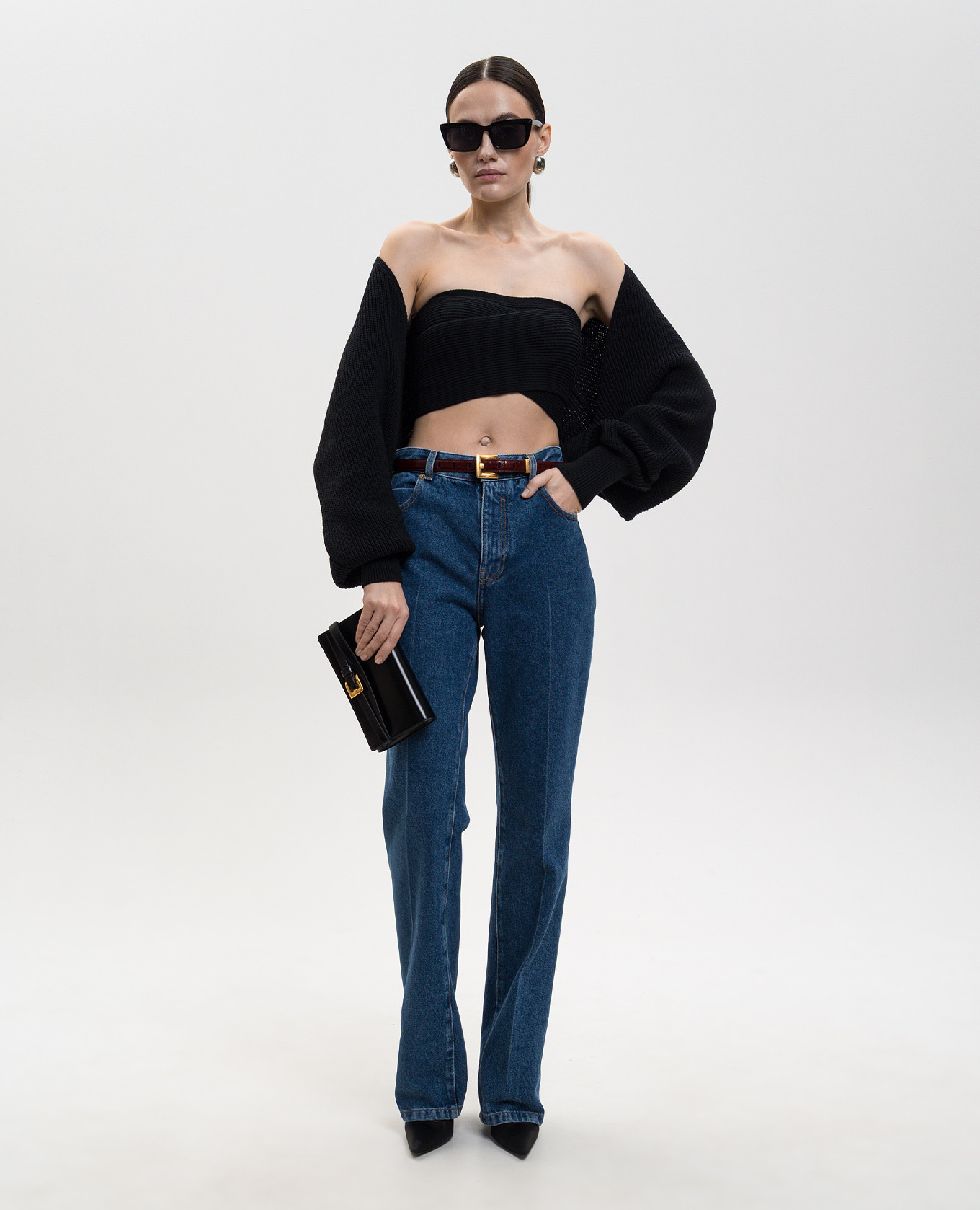 

Black layered top Balmain