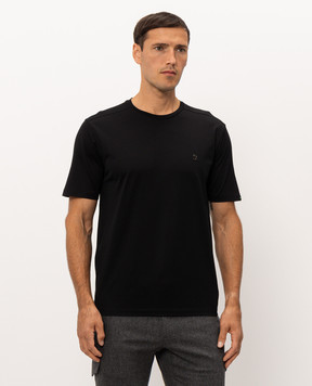 Stefano Ricci Black straight-cut T-shirt MNH6105140TE0001