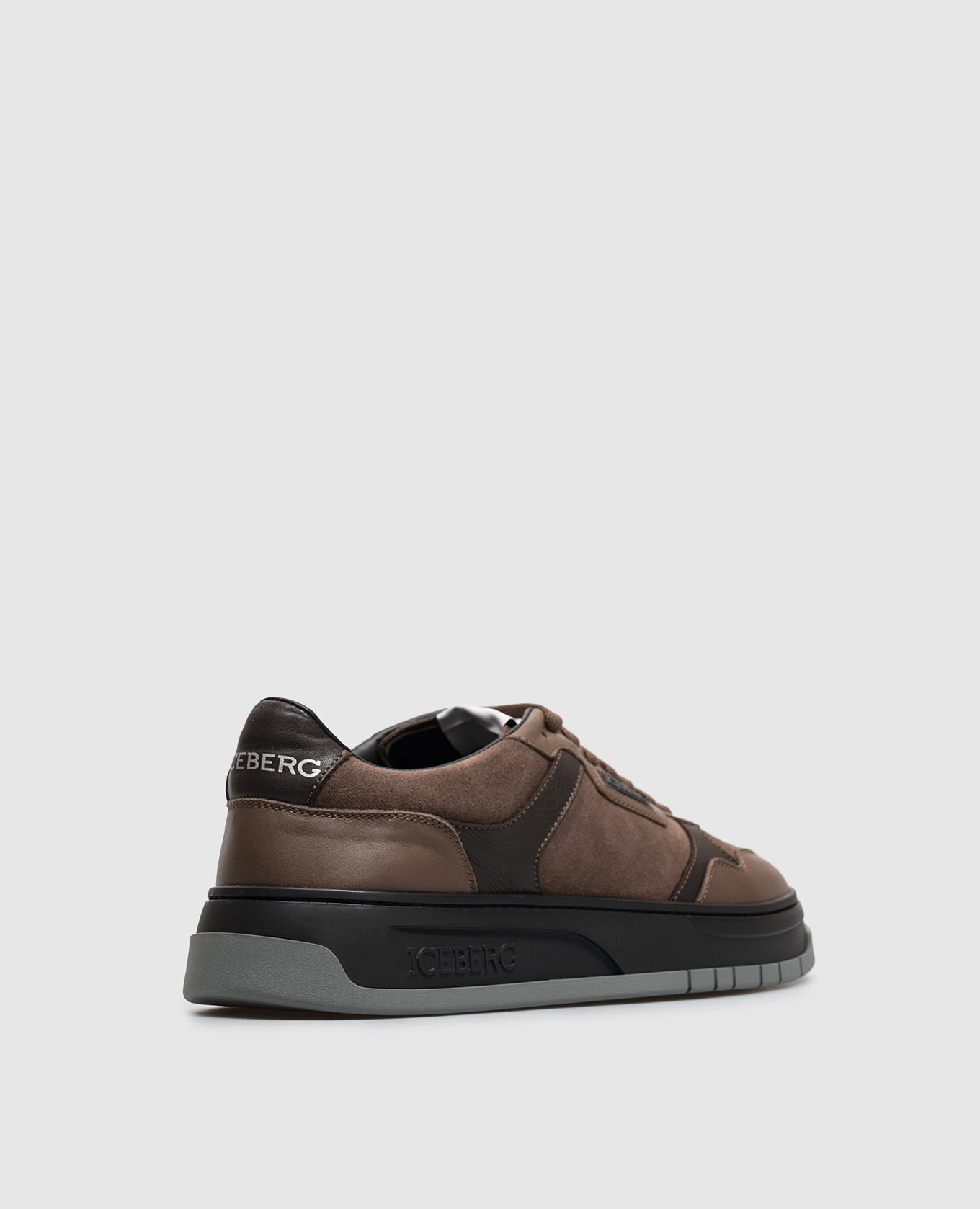 Brown suede sneakers Iceberg 3